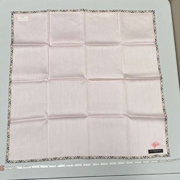 Burberry NWT Pink Tartan Scarf Handkerchief - Picture 5 of 9